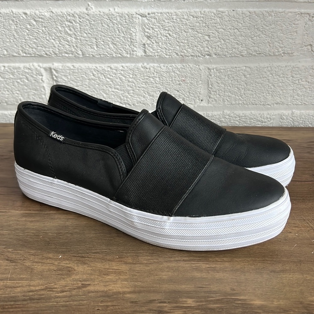 keds double decker leather cognac